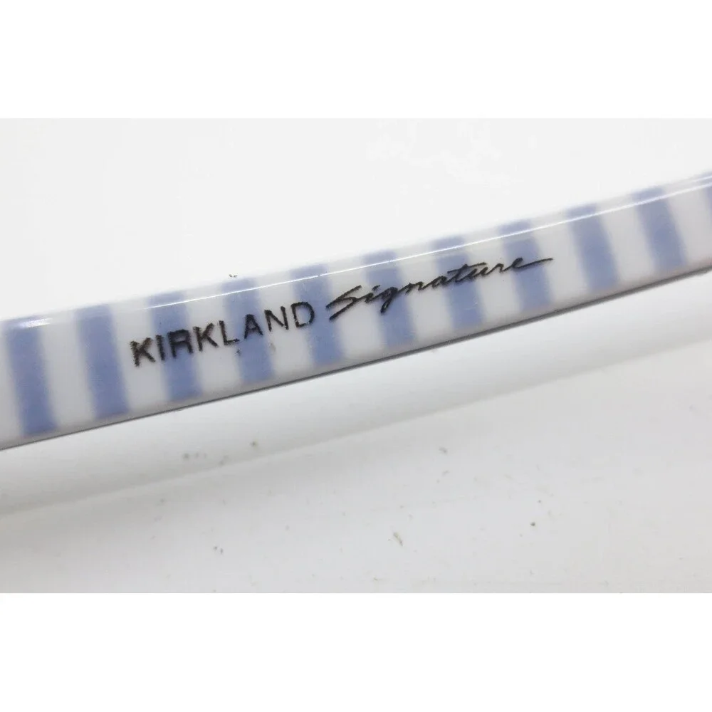 Kirkland Signature Natalie CRYGY Gray Black Striped Eyeglass Frames 51-18-140